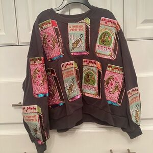 QUEEN OF SPARKLES valentines sweatshirt